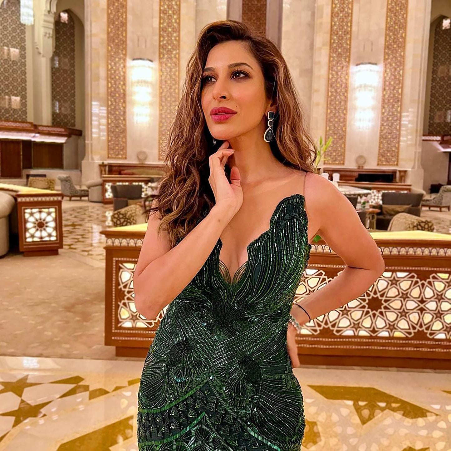 SOPHIE CHOUDRY IN FISH GOWN